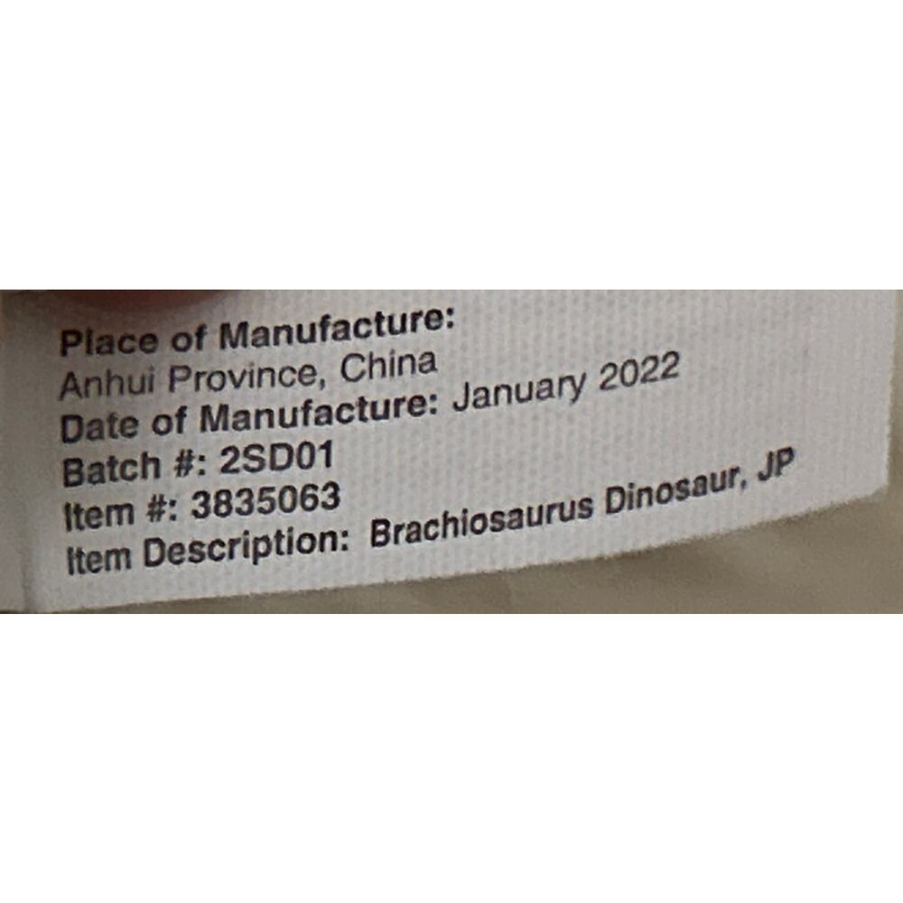 Jurassic World Park Universal Studios Brachiosaur Dinosaur 15” Plush - Picture 12 of 13